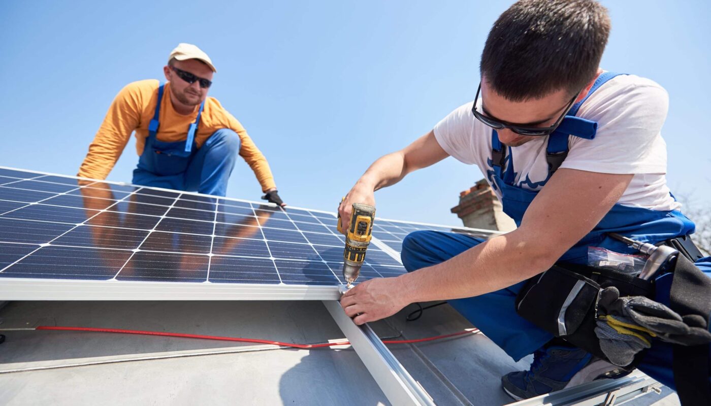 Installation de panneaux solaires